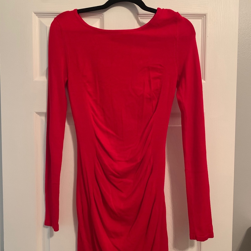 Express red sweater dress